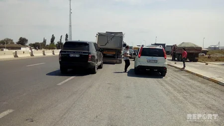 Silah-sursat anbarında partlayışla əlaqədar bağlanan Bakı-Quba yolu açılıb - FOTO