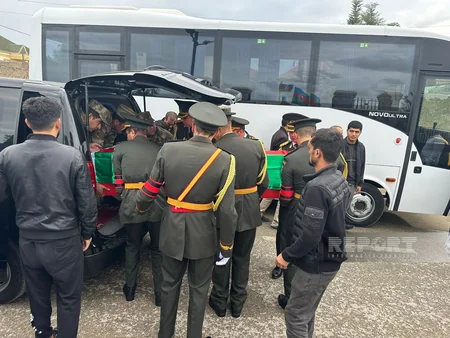 Avtoqəzada həlak olan hərbçi Binə Şəhidlər Xiyabanında torpağa tapşırılıb