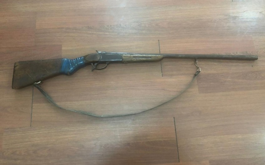 Balakən sakinindən  qanunsuz ov tüfəngi götürülüb