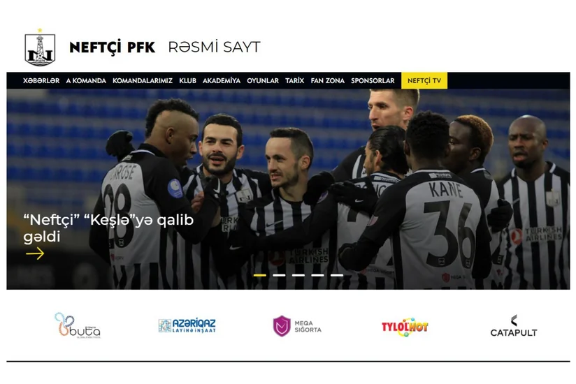 Neftçi yeni saytını təqdim etdi