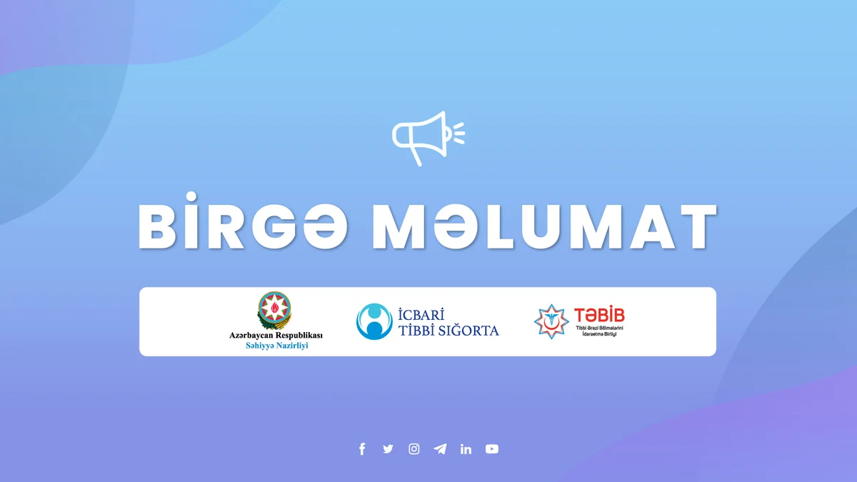 COVID-19-la əlaqədar neqativ dinamika var, maskalardan istifadə edin! - RƏSMİ