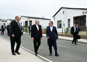 Presidents of Azerbaijan and Kyrgyzstan attend opening of first phase of Khidirli village in Aghdam district