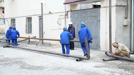 Sumqayıtda qaz kəmərləri yenidən qurulur - VİDEOREPORTAJ