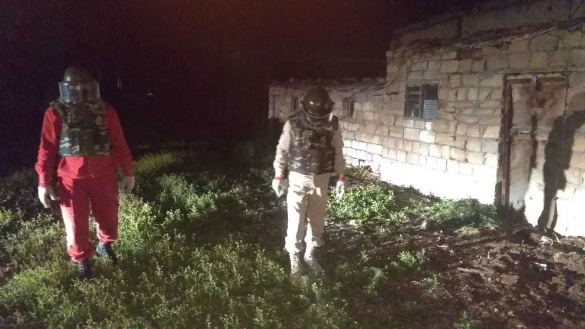 Qazaxda mərmi tapılıb