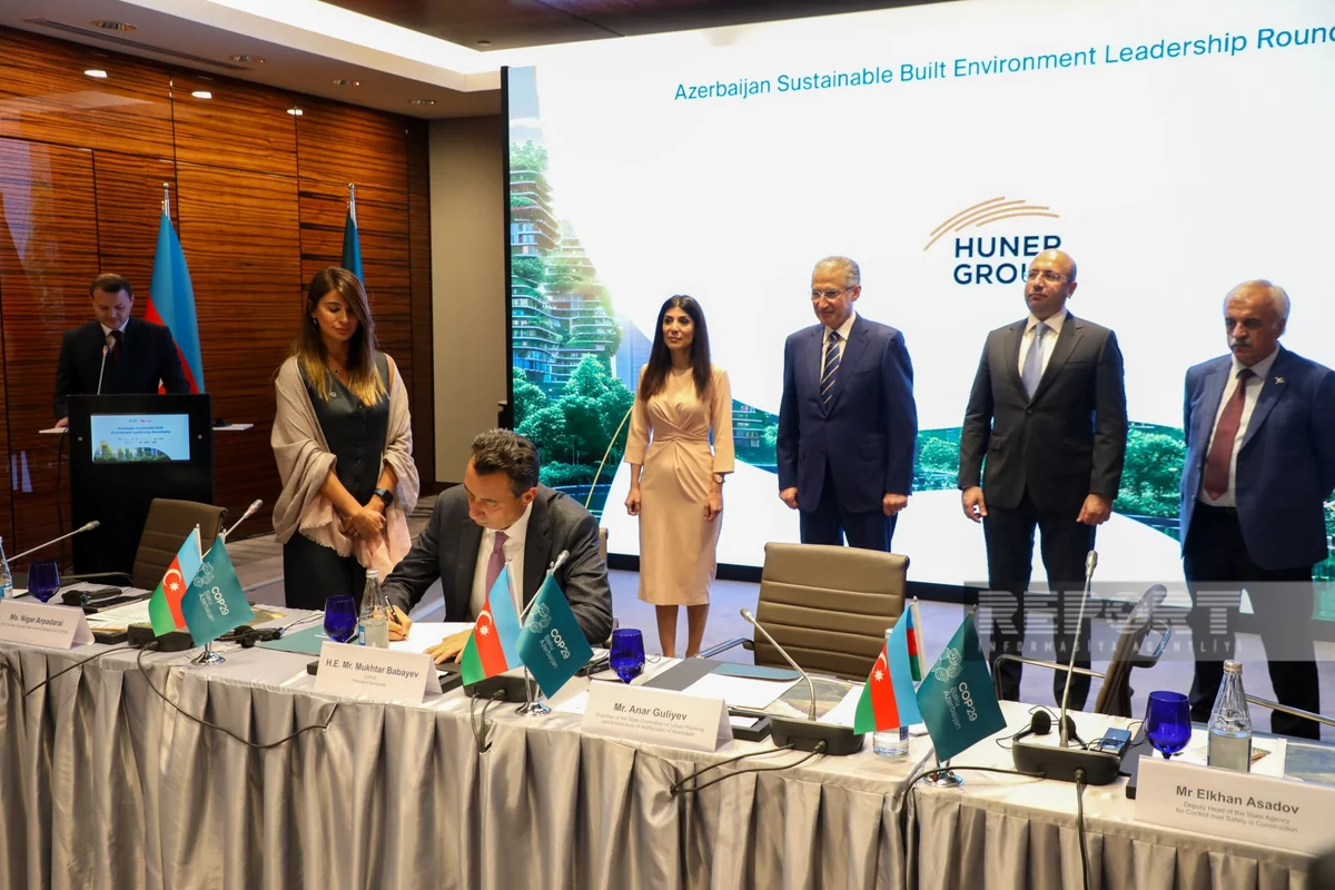 Azərbaycanda Dayanıqlı Yaşıl Tikinti Bəyannaməsi imzalanıb