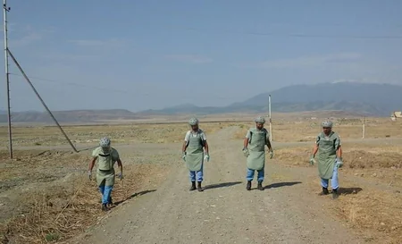 ​Ağdam və Tərtərdə partlamış hərbi sursatların qalıqları aşkarlanıb