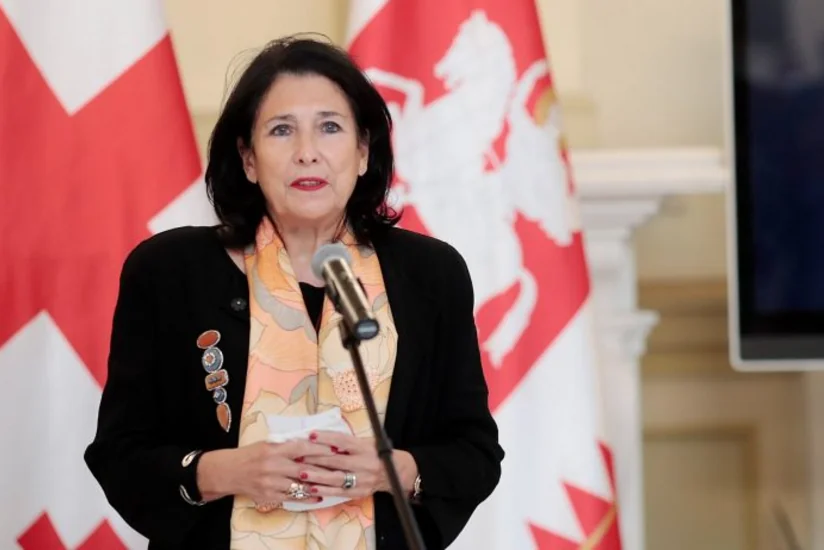 Gürcüstan Prezidenti xarici agentlər haqqında qanun layihəsinə etiraz edənləri dəstəkləyib - YENİLƏNİB