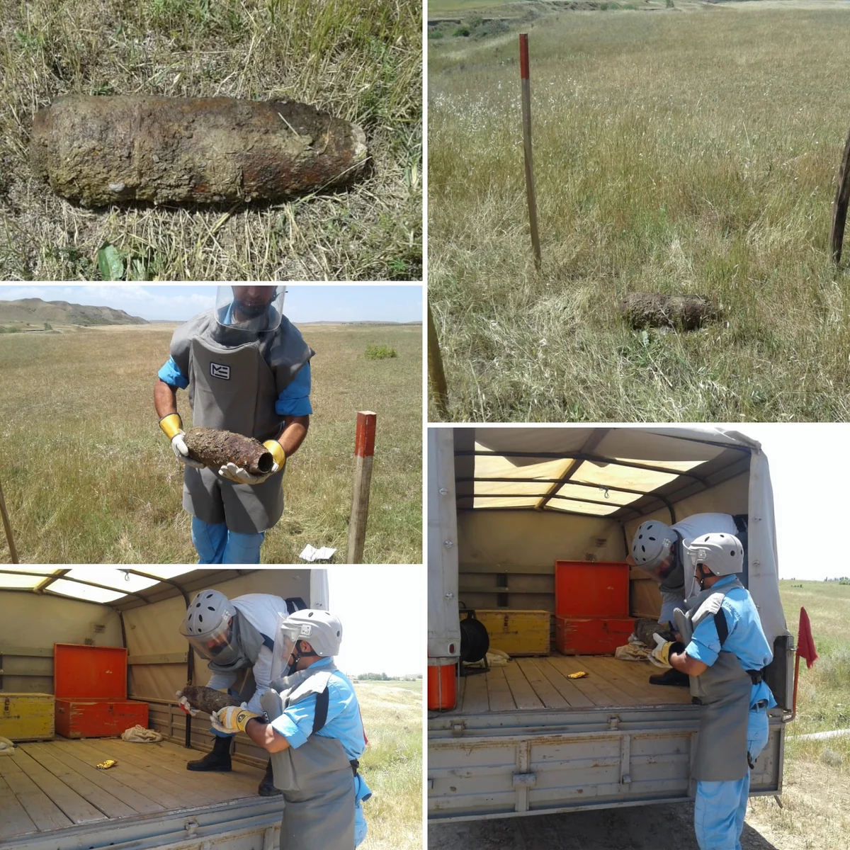 Füzulidə yanmış top mərmisi tapılıb