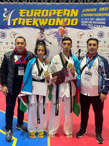 Azərbaycanın iki taekvondoçusu Avropa çempionu olub