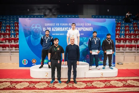Güləş üzrə U-20 Azərbaycan çempionatında 5 çəkidə mükafatçılar müəyyənləşib