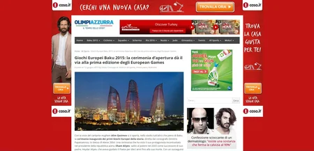 Церемония открытия первых Европейских игр в Баку получила широкое освещение в мировых СМИ