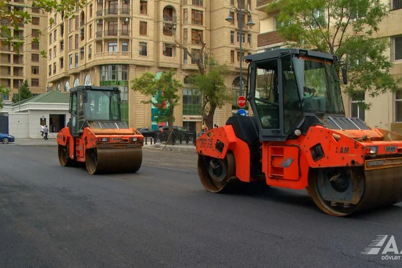 Bakının Xəqani küçəsində aparılan təmir işləri yekunlaşmaq üzrədir