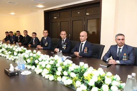Doqquz Vətən müharibəsi iştirakçısı Dövlət Xidmətində həqiqi hərbi xidmətə qəbul olunub