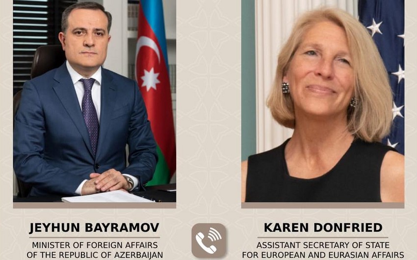 Azərbaycanın XİN başçısı ilə ABŞ dövlət katibinin köməkçisi arasında telefon danışığı olub