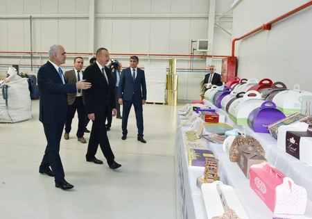 Prezident İlham Əliyev Balaxanı Sənaye Parkının açılışında iştirak edib