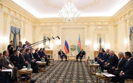 Ilham Aliyev met with Vladimir Putin