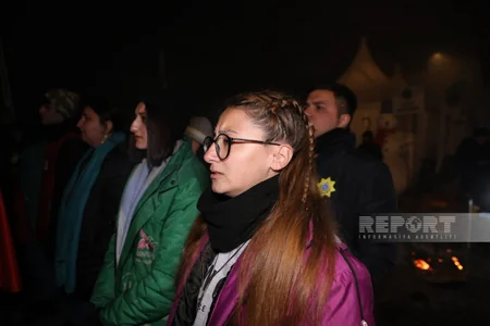 Акция на дороге Ханкенди-Лачын продолжается и в вечернее время