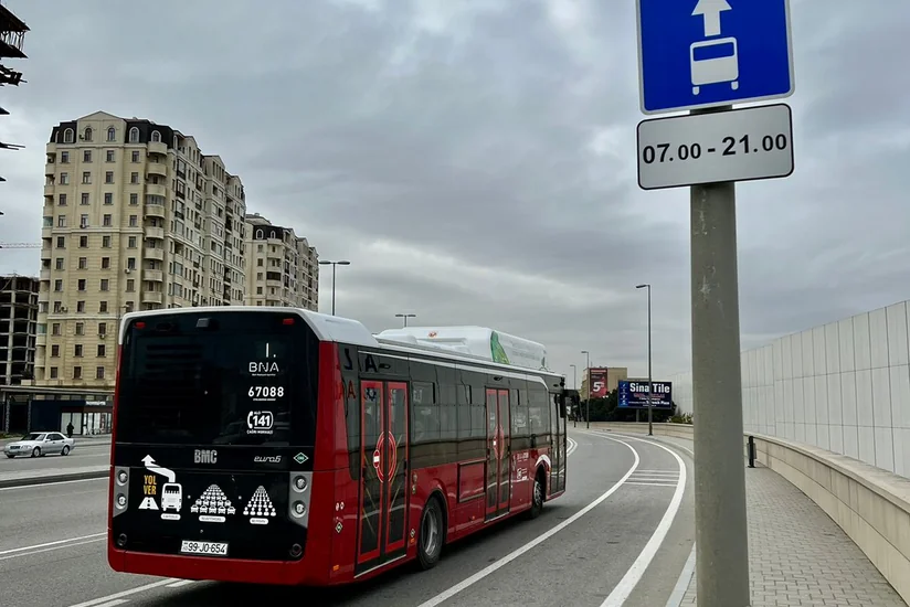Bakıda 7A saylı marşrut xətti üzrə avtobus zolağının tətbiqinə başlanılıb