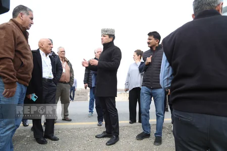 Foreign journalists visit Fuzuli and mosque in Mardinli