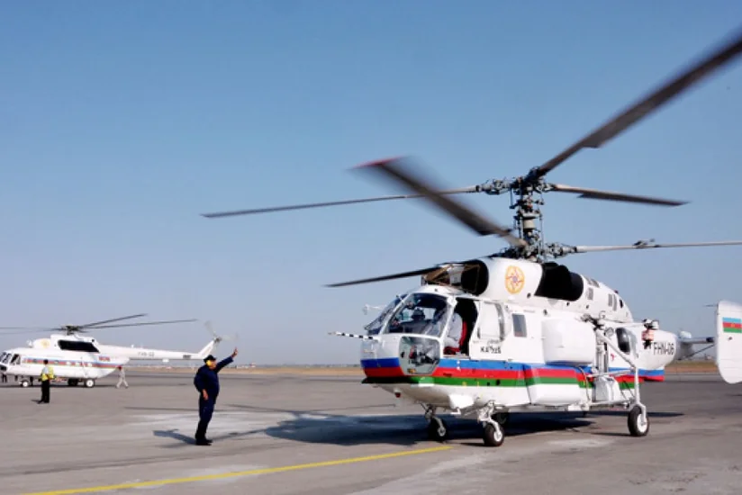 Azərbaycan helikopteri Gürcüstanda meşə yanğınlarının söndürülməsi əməliyyatlarına qoşulub