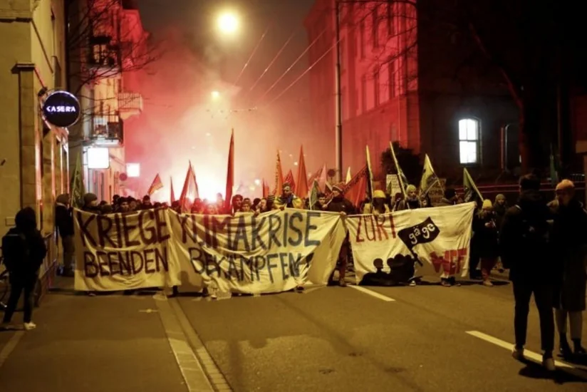 Davos forum protesters clash with police in Zurich
