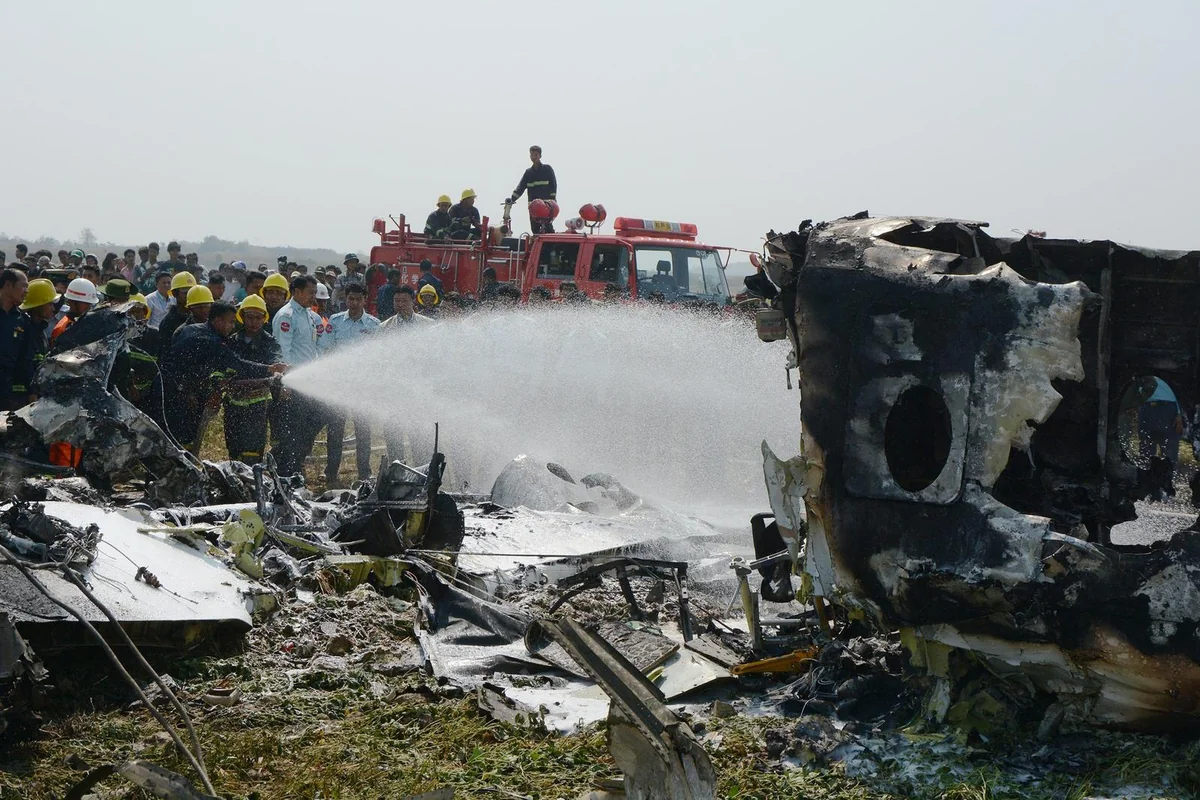 Military plane crashes in Myanmar, killing 12