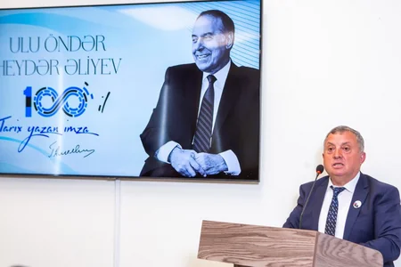 Abşeron Logistika Mərkəzində Ümummilli Lider Heydər Əliyevin 100 illiyi ilə bağlı tədbir keçirilib
