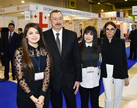 President Ilham Aliyev visits Bakutel 2017 exhibition