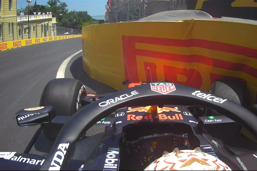 Formula 1: Maks Ferstappen də Bakıda qəza törətdi