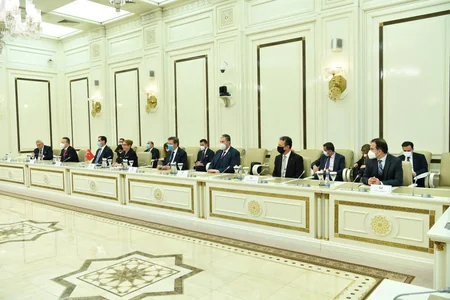 Milli Məclisin sədri Sahibə Qafarova Türkiyənin ticarət naziri ilə görüşüb