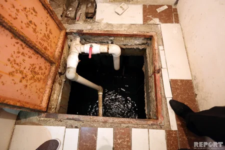 Bakıda MTK xidmətindən narazı olan bina sakinləri etiraz ediblər - FOTO