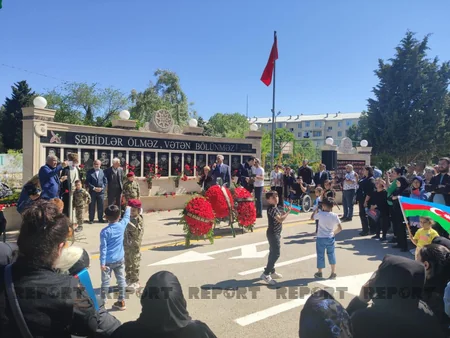 Sumqayıtda XTQ-nin şəhid gizirinin adı əbədiləşdirilib