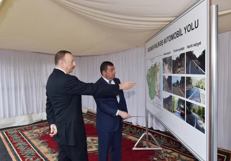 Astarada yeni avtomobil yolu istifadəyə verilib