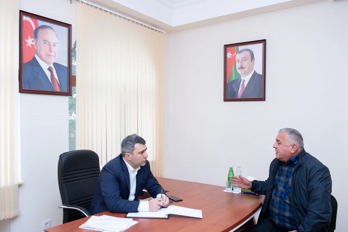İnam Kərimov Tərtərdə vətəndaşları qəbul edib