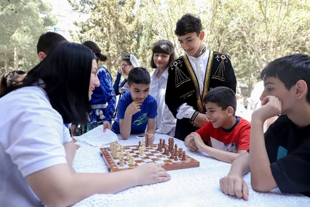 Azərbaycan Şahmat Federasiyası uşaq evini ziyarət edib