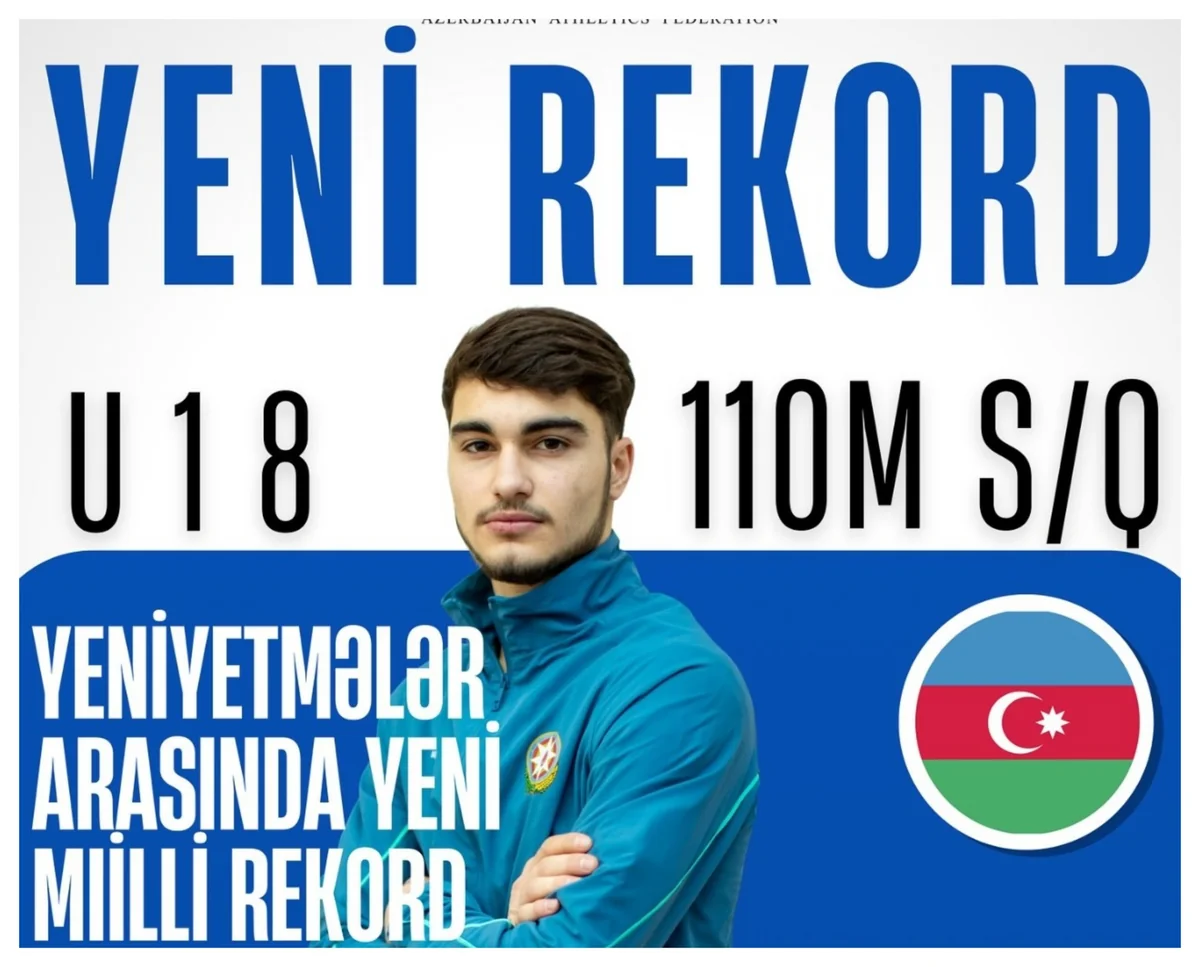 Azərbaycan atleti Skopyedə ölkə rekorduna imza atıb