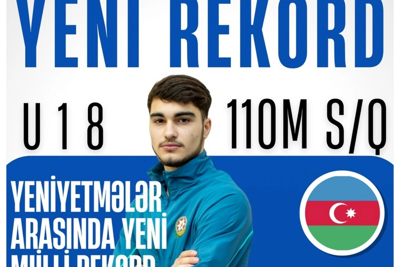 Azərbaycan atleti Skopyedə ölkə rekorduna imza atıb