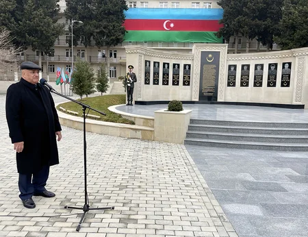 Hərbi İnstitutda şəhidlərin Xatirə kompleksinin açılışı olub