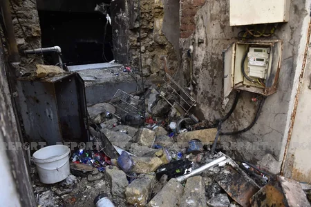 Gecə klubunda partlayışdan sonrakı vəziyyət