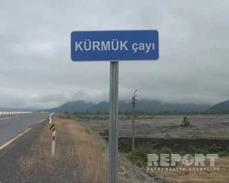 Qaxdan keçən Kürmük çayında suyun səviyyəsi artıb - FOTO