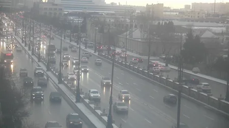 BNA Bakıda yollara yağan qar haqqında açıqlama verdi