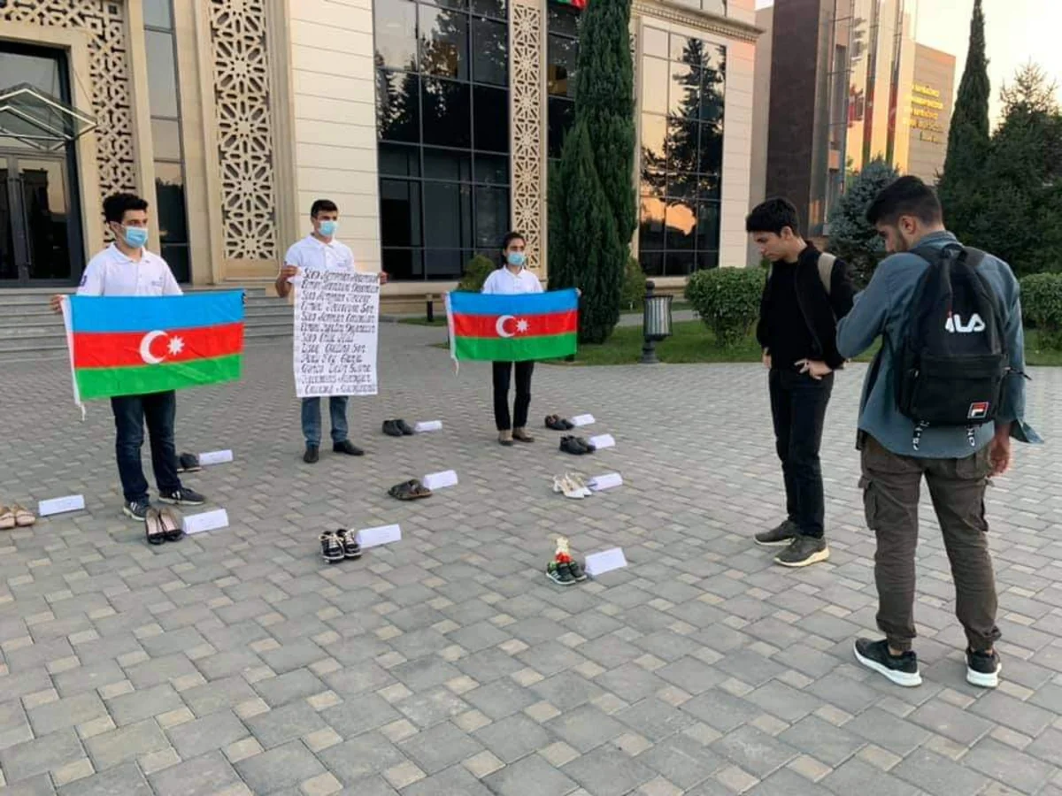 Biləsuvarda ermənilərin Gəncəyə hücumu zamanı həlak olanlarla bağlı aksiya keçirilib