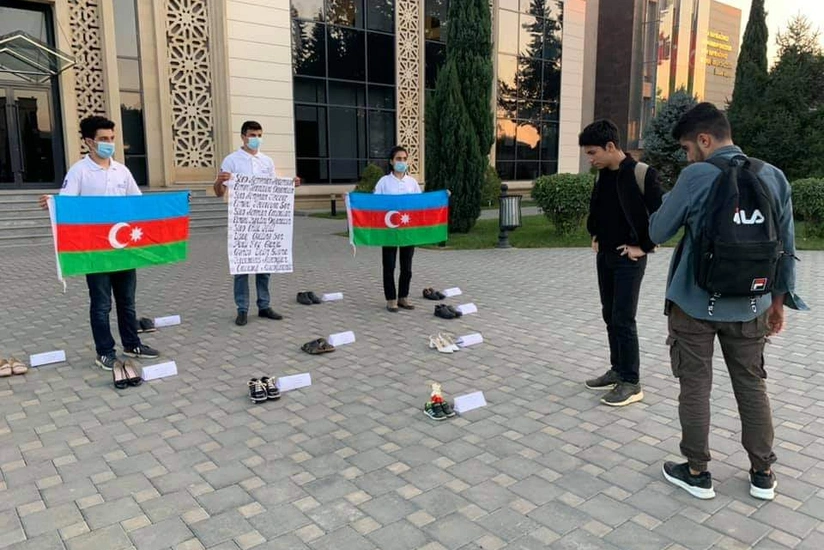 Biləsuvarda ermənilərin Gəncəyə hücumu zamanı həlak olanlarla bağlı aksiya keçirilib