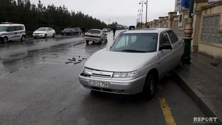 Kürdəmirdə yol qəzası olub, qadın sərnişin xəsarət alıb - FOTO - VİDEO - YENİLƏNİB