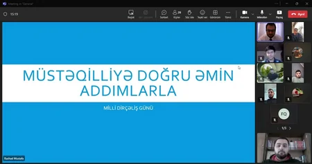 Azərbaycan İlahiyyat İnstitutunda Milli Dirçəliş Gününə həsr olunmuş vebinar keçirilib