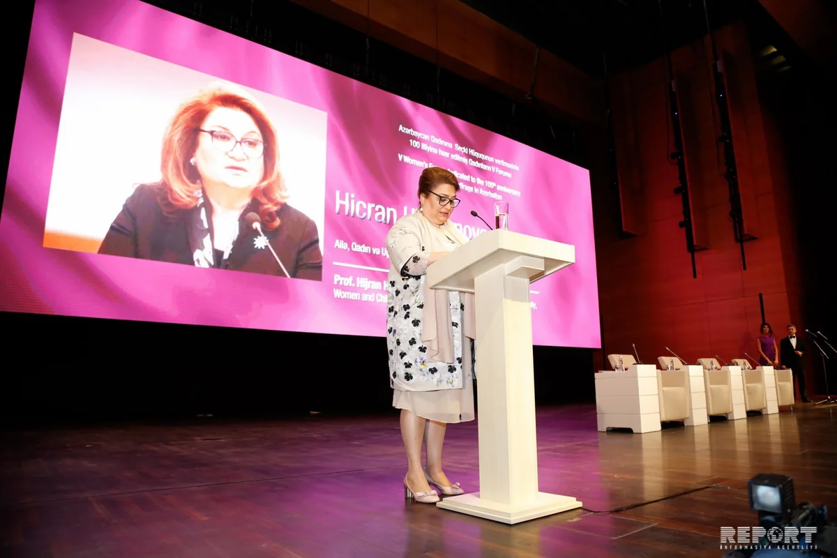 Hicran Hüseynova: Azərbaycanda aktual məsələlərdən biri gender stereotiplərinin aradan qaldırılmasıdır