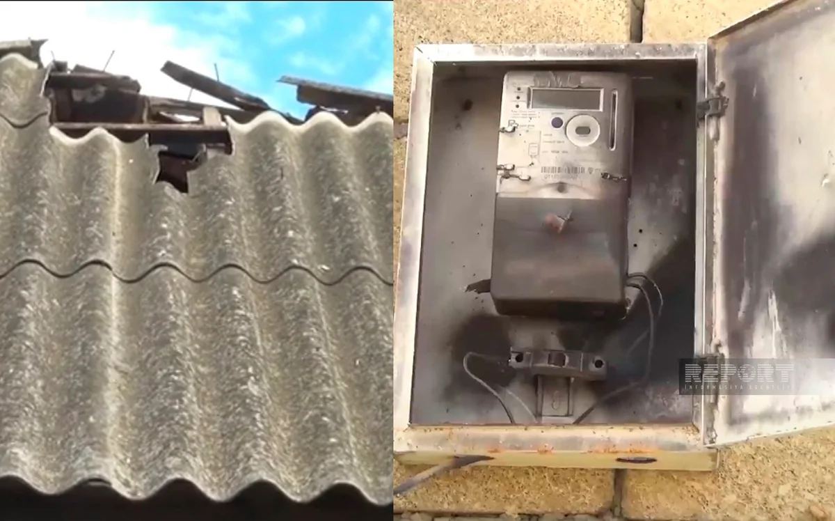 Biləsuvarda fərdi evi ildırım vurub