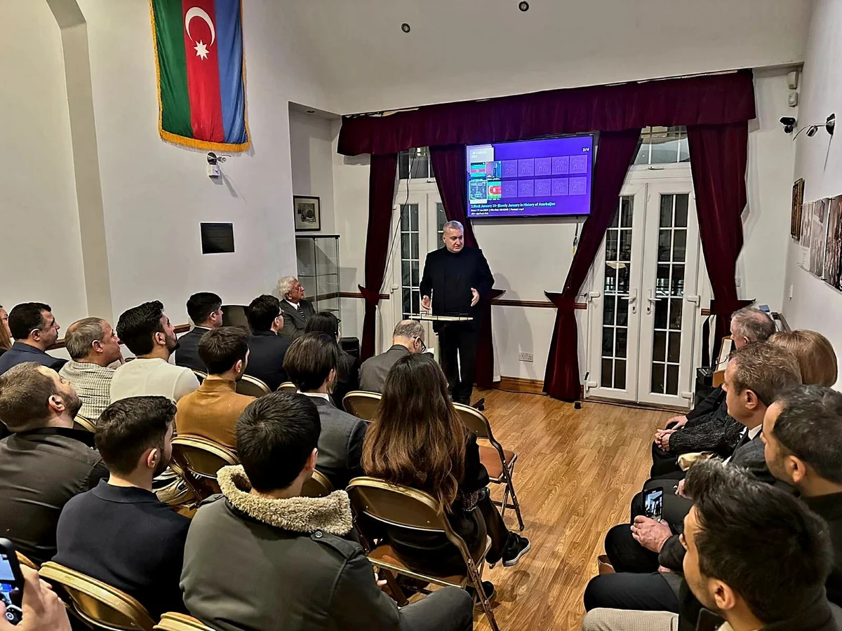 Londonda 20 Yanvar şəhidlərinin xatirəsi anılıb
