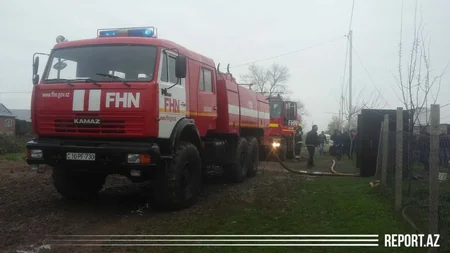 Cəlilabadda ev yandı - VİDEO - YENİLƏNİB