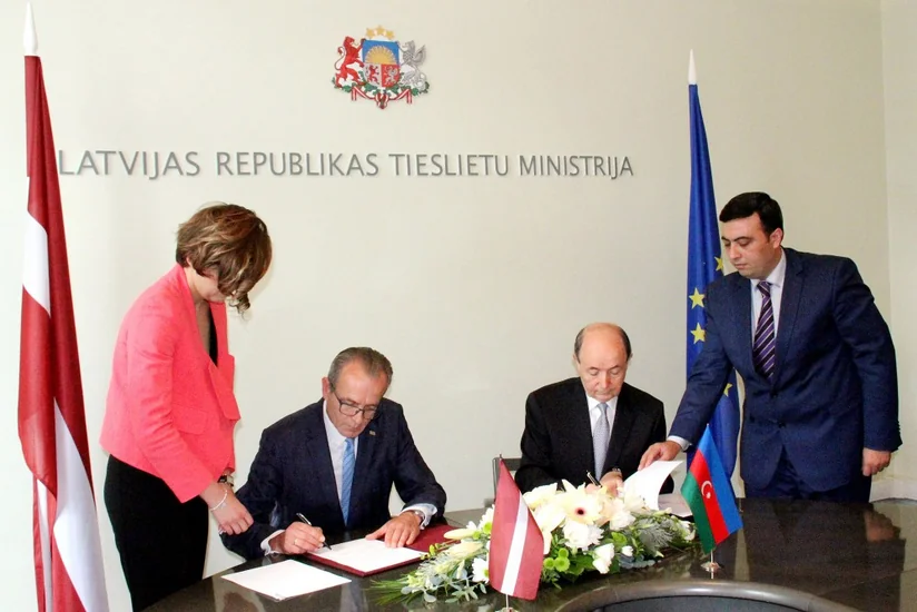 Azərbaycan və Latviya Ədliyyə nazirlikləri arasında Memorandum imzalanıb
